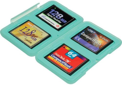 Ruggard Memory Card Case for 4 Compact Flash Cards (Light Green)