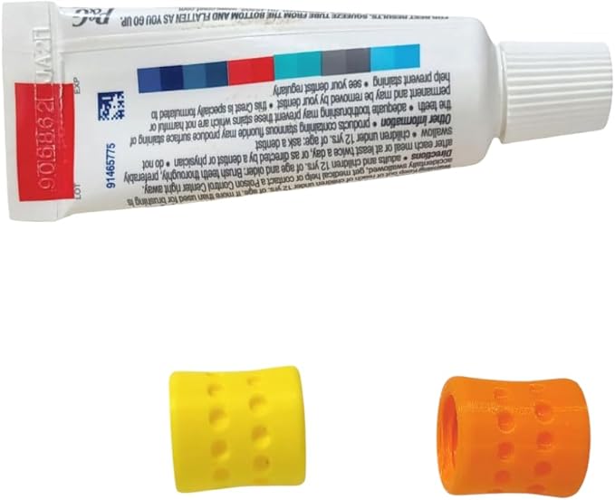 Toothpaste Refill Adapters 2PCs – Fits Crest & Colgate for Travel Packing
