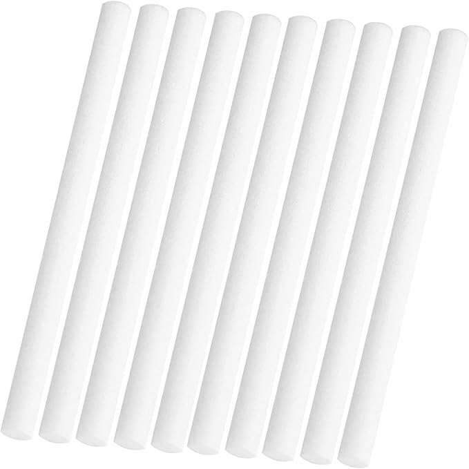 Humidifier Filter, 10 Pieces Cotton Refill Travel Mini Humidifier Filters Sticks Car Filters Replacement Parts for Portable Personal USB Powered Smart H20 in Office Bedroom(7 x 130mm)