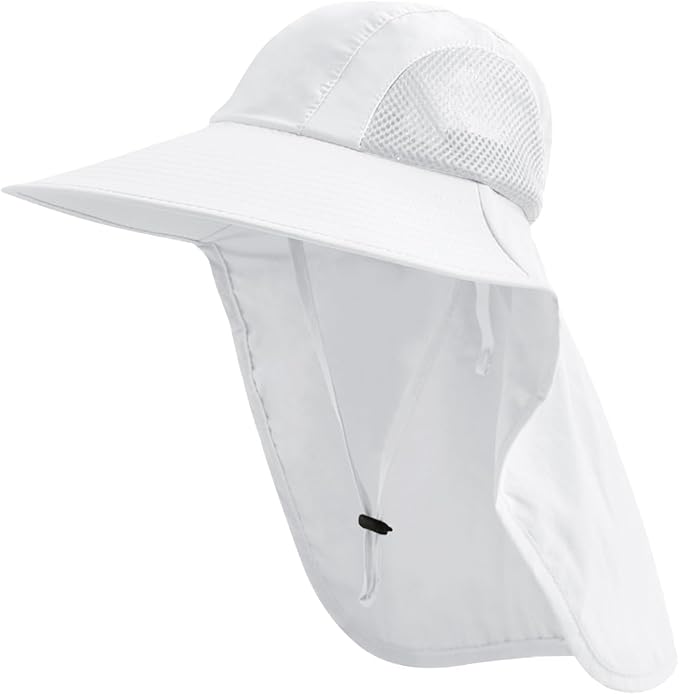 Sun Hat for Men Women with Neck Flap,UPF 50+ UV Protective Hiking Fishing Hats,Wide Brim Sun Hat for Women&Men