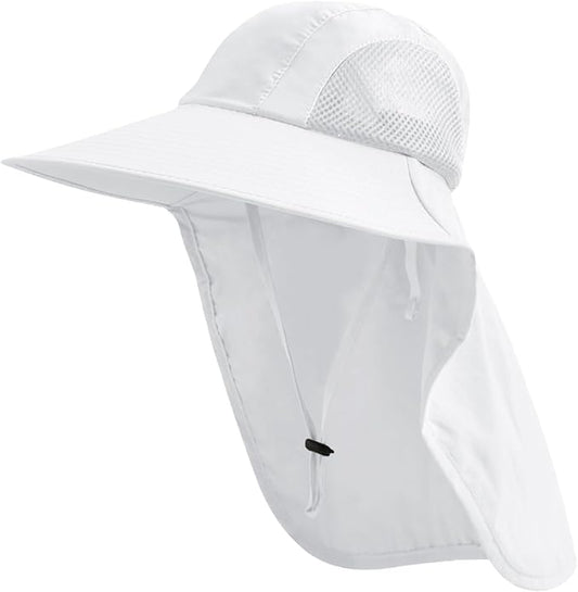 Sun Hat for Men Women with Neck Flap,UPF 50+ UV Protective Hiking Fishing Hats,Wide Brim Sun Hat for Women&Men
