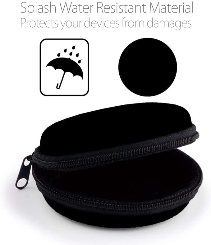 Earphone Case MAS CARNEY Headphone Earbud Hard Protective Carrying Case Bag