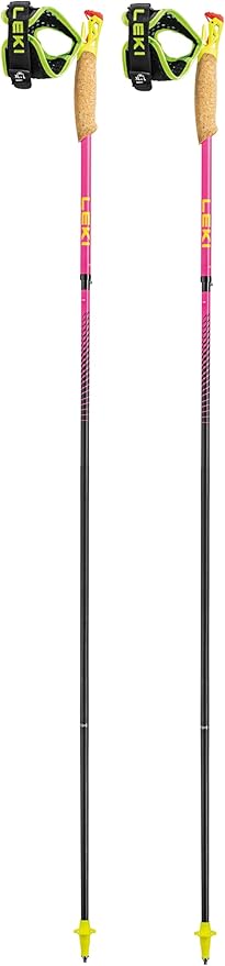 LEKI Ultratrail FX.One Superlite Trekking Poles - Carbon Foldable Ultralight Poles for Hiking & Trail Running