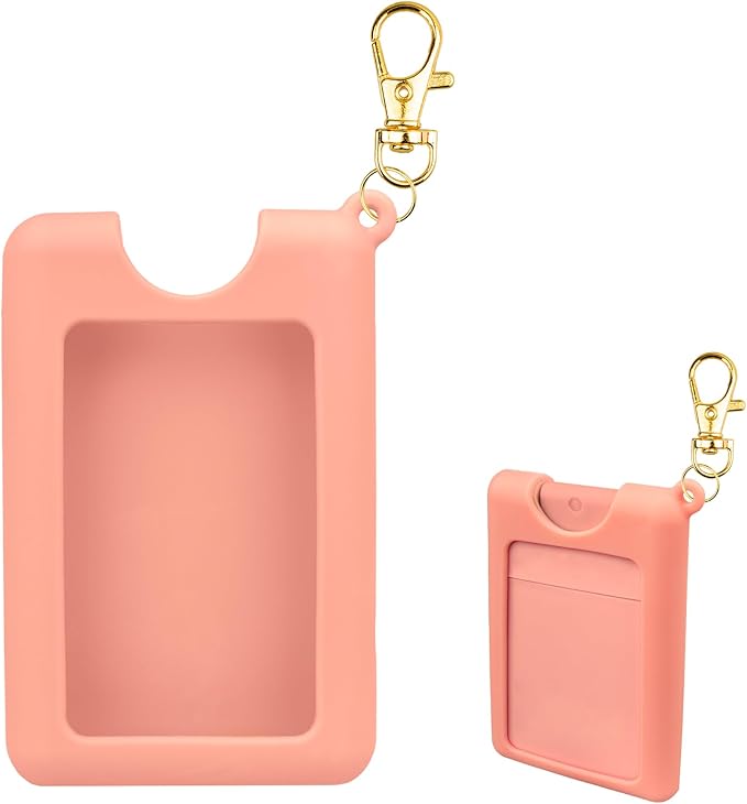 VANEST Silicone Case Compatible with Noshinku Pocket Hand Sanitizer, Protective Case with Keychain for Refillable Travel Size, Hand Sanitizer Spray Accessory