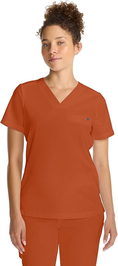 Healing Hands Women's Tops V-Neck Scrub Top Tuck-in with Welt Chest Pocket HH755