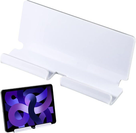 Kamehame Wall Mount Holder, Adhesive Wall Stand for Tablet Smartphones eReader (White)