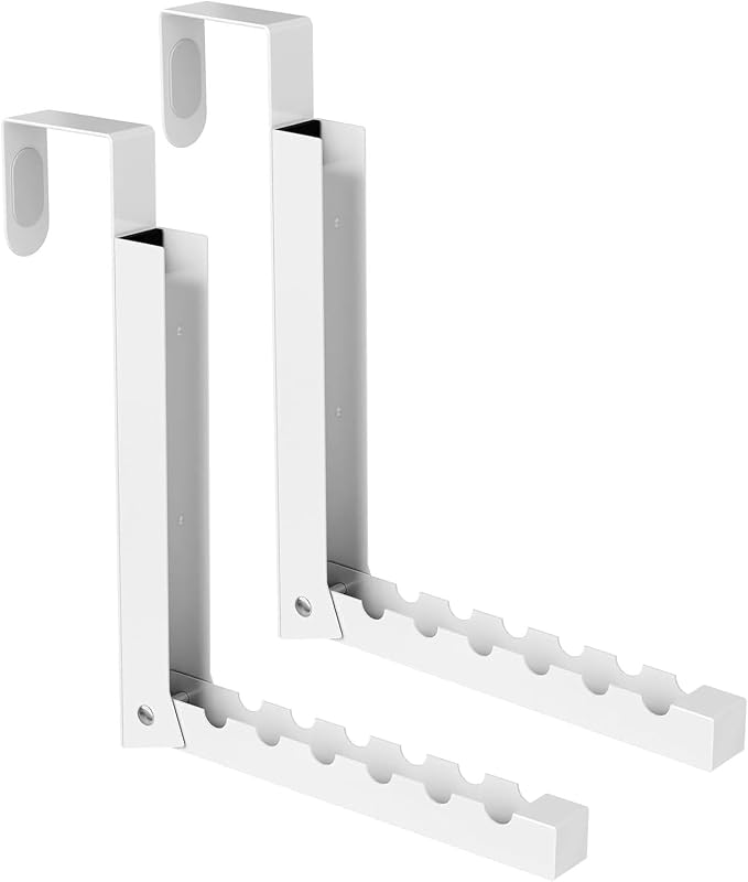 2-Pack Over The Door Hanger Foldable Clothes Drying Rack, Collapsible Hanging Coat Rack for Laundry Room & Bedroom, Space-Saving Compact Foldable Portable Clothing Hanger Hook