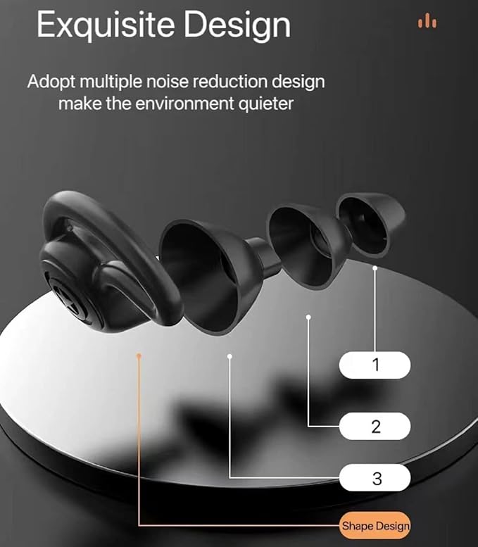Ear Plugs for Noise Reduction, Ear Plugs for Sleeping Noise Cancelling, Washable Hearing Protection for Work, Travel, Concert, Swimming, Sleep Snoring