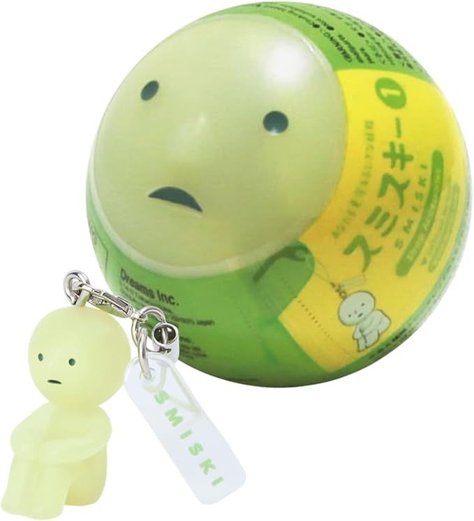 Smiski Strap Accessory - Series 1, Glow in The Dark Charm Accessory (1) Assorted Sealed Blind Box Original Mini Figure