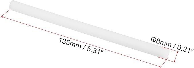 PATIKIL Humidifier Cotton Filter Sticks, 10 Pcs Refill Sticks Filter Wicks Replacement for USB Mini Humidifiers Portable Diffuser (5.31'' x 0.31''), White