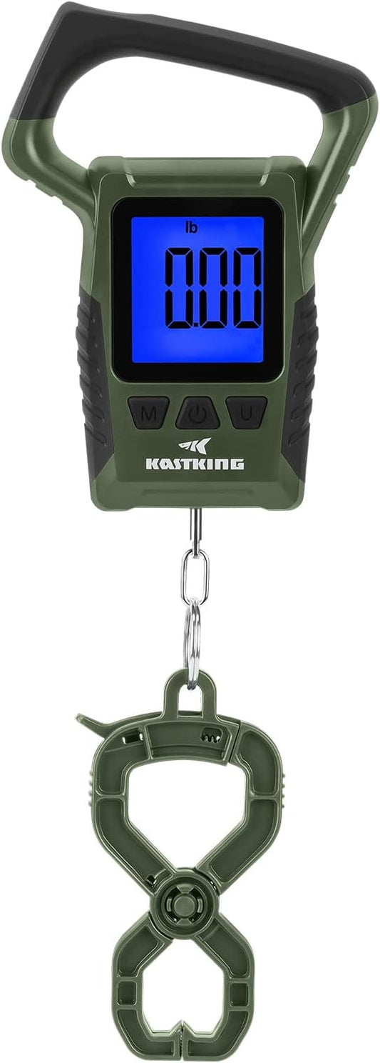 KastKing Fish Scale, WideView Floating Waterproof Digital Scale, 2.5” Large LCD Display, 110lb Capacity, Multi-Mode Pound/Ounces & Kilograms, Stores up to 9 Weights, Fishing Gifts for Men