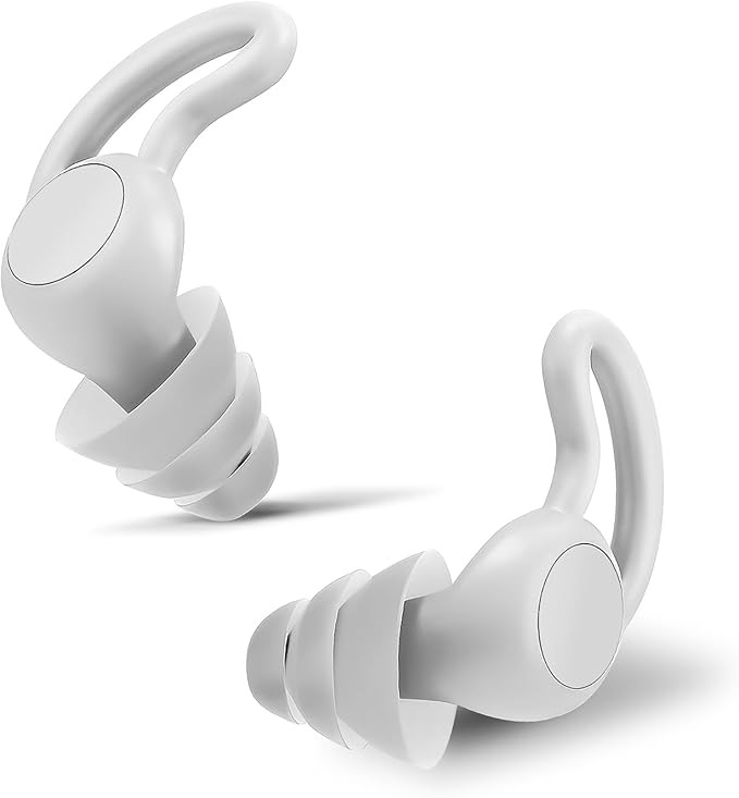 Noise Reductution Ear Plugs, NRR 40dB Ultra Comfortable Silicone Reusable Ear Plugs for Sleeping, Snoring Swimming, Studying, Concerts, Noise Cancelling and Hearing Protection