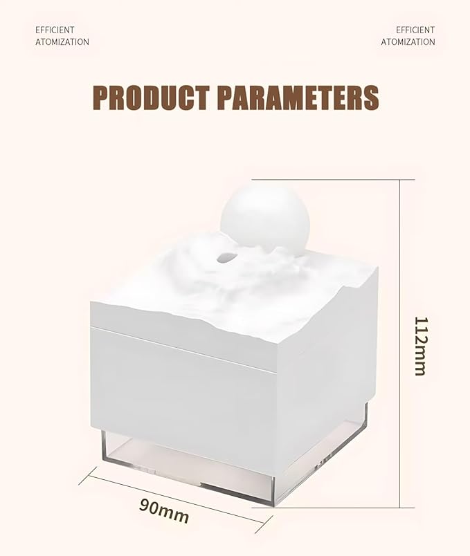 Cartoon Kitty Portable Small Humidifier, USB Personal Desktop Humidifier, suitable for cars, offices, bedrooms, ambient decoration, holiday gifts, ultra-quiet. (White)