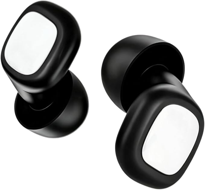 Ultra Soft Ear Plugs - 20dB (SNR) Noise Reduction Hearing Protection - Reusable Earplugs Flexible Comfortable Fit for Noise Sensitivity, Sleep, Work, Study, Airplane, Concerts & Festivals (Silver)