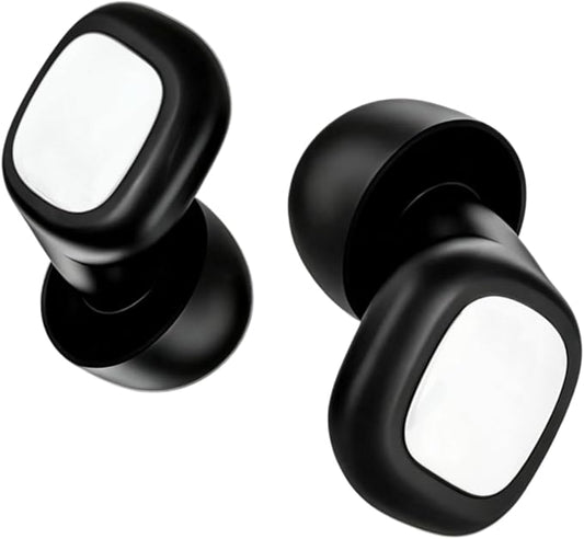 Ultra Soft Ear Plugs - 20dB (SNR) Noise Reduction Hearing Protection - Reusable Earplugs Flexible Comfortable Fit for Noise Sensitivity, Sleep, Work, Study, Airplane, Concerts & Festivals (Silver)