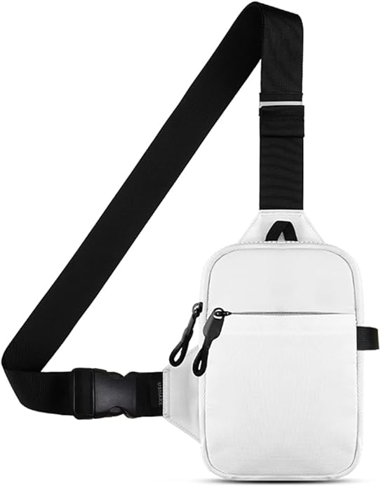 USHAKE Mini Sling Bag for Men Women - Small Crossbody Bag Casual Phone Chest Bag for Hiking Traveling Gifting