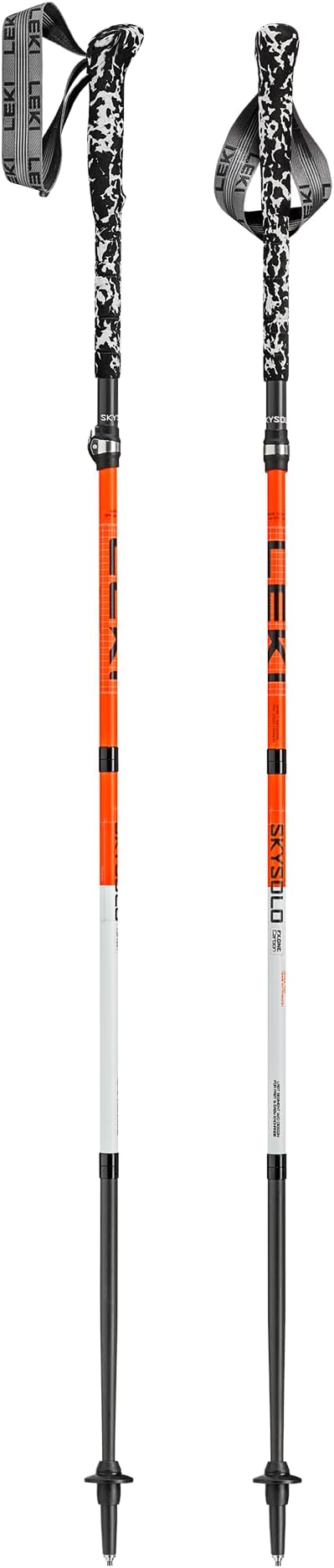 LEKI Skysolo FX.One Carbon Trekking Poles - Foldable Ultralight Walking Poles for Thru-Hiking, Fast-Packing, & Mountaineering
