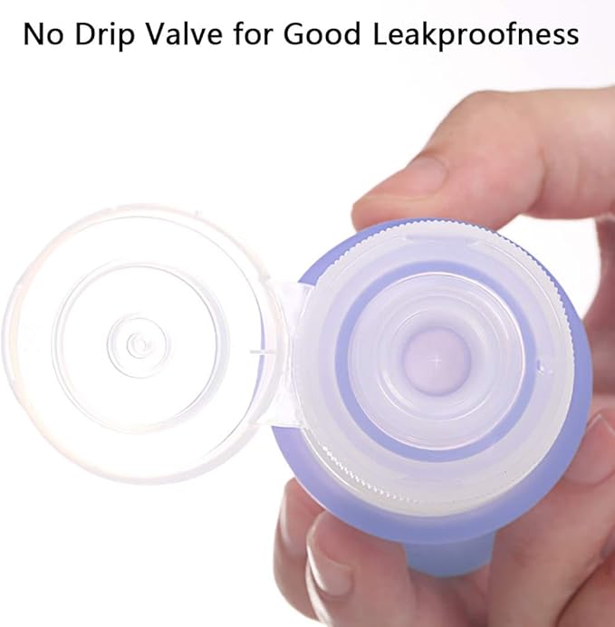 5 Pack TSA Approved Travel Bottles Sets, 3 Ounce Leakproof Silicone Toiletry Tubes Travel Containers Travel Size Bottles Portable Leakproof for Shampoo Lotion Toiletries
