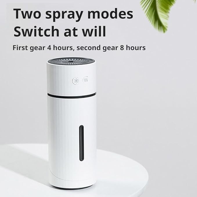 Dog Humidifier, Portable USB Rechargeable Desktop Humidifier with Night Light & Timer, Quiet Mini Humidifiers for Bedroom, Office, Travel & Car