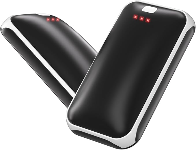 Lerat Hand Warmers Rechargeable 2 Pack, Portable Electric Hand Warmer Max 131℉, Reusable Slim Pocket Heater Handwarmers, Gifts for Men, Women, Outdoor, Golf, Camping, Hunting Essentials