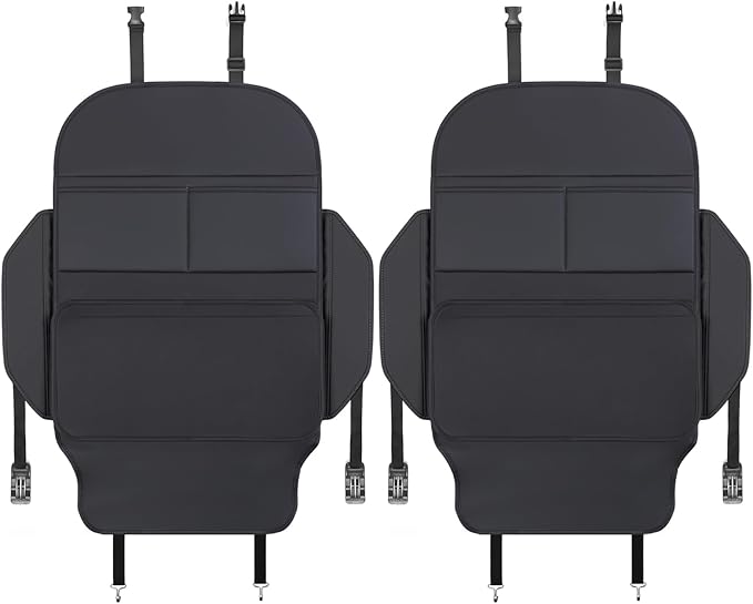 TAIKOO Seat Back Protector,Shields Seat Backs From Kicks and Adds Storage | kick mats back seat protector easy to install and clean, well-crafted, sturdy, durable and stylish.2 Pack