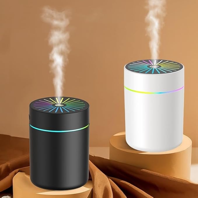 180ml Portable Small Humidifier with Colorful LED Night Light, USB Personal Desktop Humidifier for Car Home Office Travel, Auto Shut-Off, 2 Mist Modes, Super Quiet