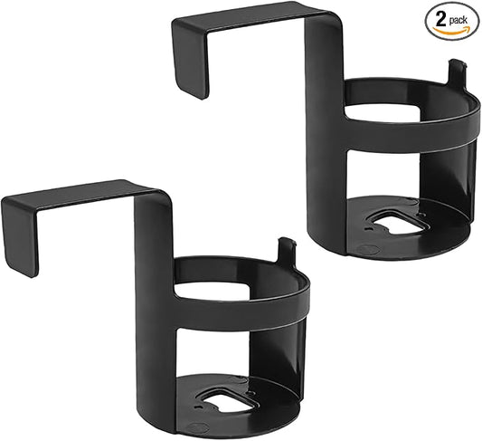 2-Pack Car Cup Holder, Waterproof and Durable, Portable Multifunction Automotive Cup Storage Accessories, Universal for Most Cars, Shockproof Scratchproof Side Window Seat Armrest Cup Holder (Black)