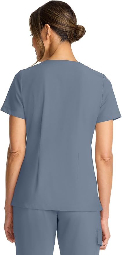 Healing Hands Women's Tops V-Neck Scrub Top Tuck-in with Welt Chest Pocket HH755