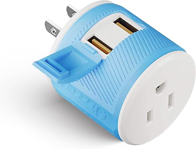 OREI Japan, Philippines Travel Plug Adapter- USA Inputs - Type A (U2U-6), Will work with Cell Phones, Camera, Laptop, Tablets, iPad, iPhone and More