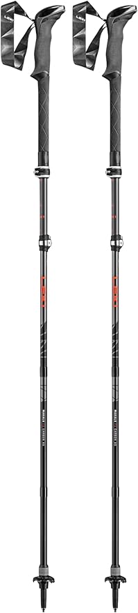 LEKI Makalu FX Carbon AS Trekking Poles - Foldable Collapsible Lightweight Walking Poles for Hiking