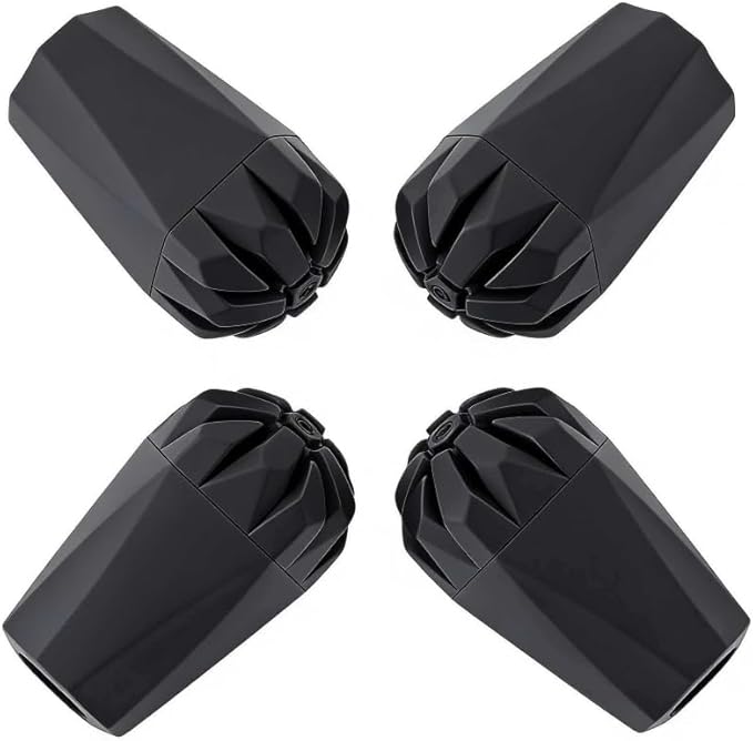 Walking Stick Tips Rubber 4pcs Trekking Pole Tips Replacement- Rubber Feet for Hiking Poles, Walking Sticks, Trekking Poles | Rubber Tip for Walking Sticks Hiking Trekking Poles Boot Tips Rubber Feet
