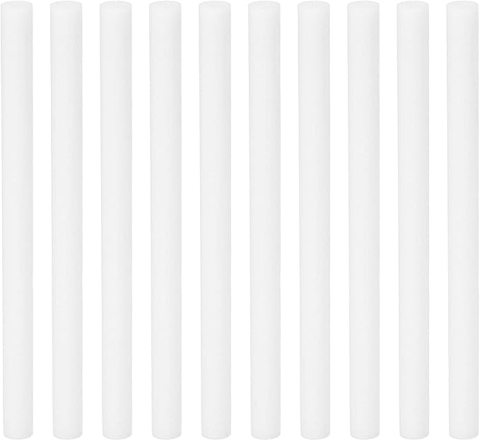 PATIKIL Humidifier Cotton Filter Sticks, 10 Pcs Refill Sticks Filter Wicks Replacement for USB Mini Humidifiers Portable Diffuser (4.72'' x 0.31''), White