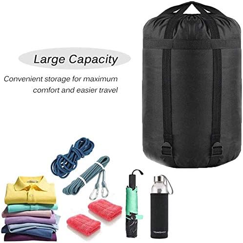 Compression Stuff Sack, 12L/24L/45L Sleeping Bag Cover Sack Sleeping Bags Storage Stuff Sack Organizer - Great Sleeping Bags Clothes Camping Hiking Backpacking