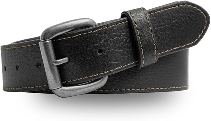 First Mfg Co - Mens Premium Leather Belt With Removable Buckle And Hidden Zipper Money Belt Daily Wear For Pants Perfect Fit