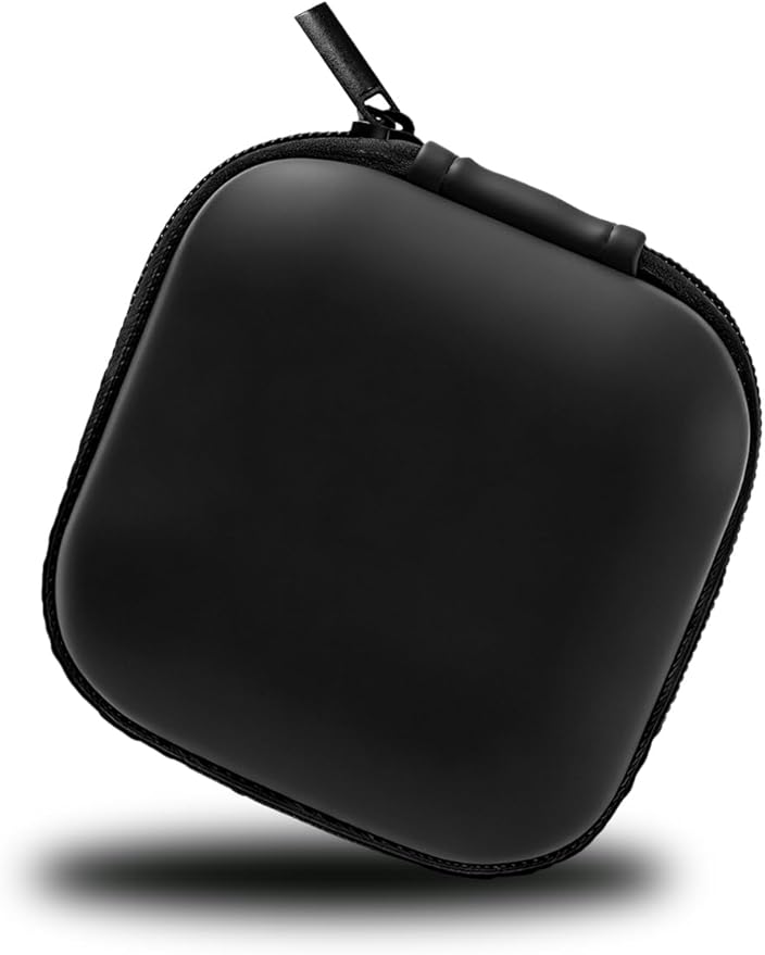 MAS CARNEY Earphone Case, Headphone Earbud Hard Protective Carrying earplug Case Bag for Wired Earphones MP3 Small Items