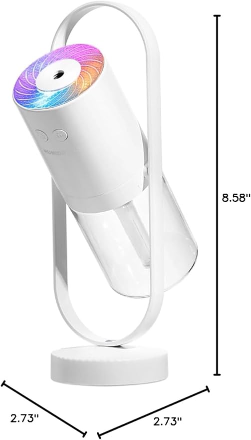 Portable Mini Humidifier, Compact 360° Rotating Cool Mist Air Humidifier Automatic Shutdown for Office for Home for Travel (#1)