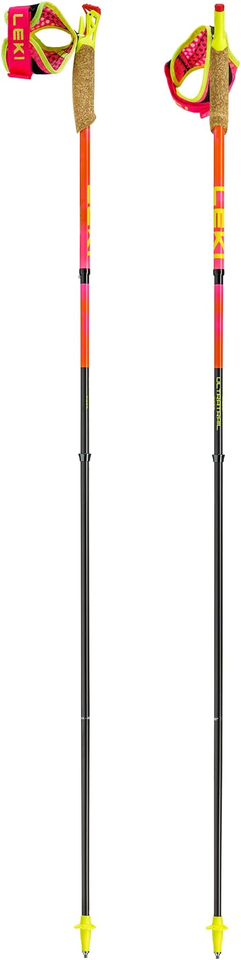 LEKI Ultratrail FX.One Superlite Trekking Poles - Carbon Foldable Ultralight Poles for Hiking & Trail Running