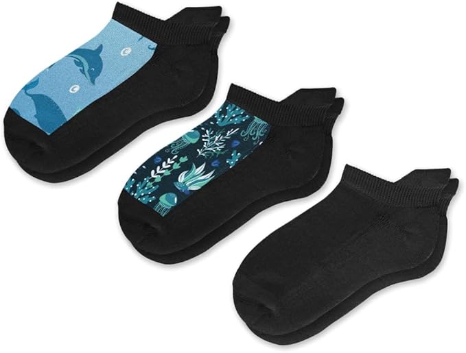 Viasox Ankle Compression Socks for Women & Men 3 Pack, 14 mmHg Support Improves Circulation, Extra Cushioned