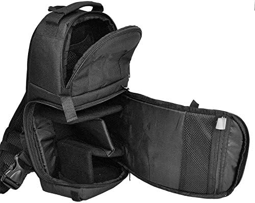 Ultimaxx Photo Camera Sling Backpack Bag for DSLR and Mirrorless Cameras (Canon, Nikon, Sony, Fujifilm, Olympus, Panasonic LUMIX, Pentax, Blackmagic Design, Leica, Kodak & More)