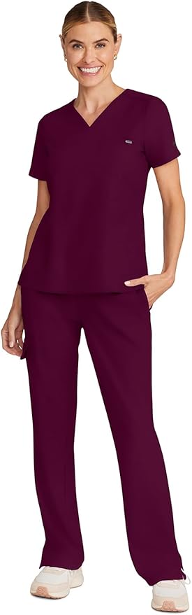 Healing Hands Women's Tops V-Neck Scrub Top Tuck-in with Welt Chest Pocket HH755
