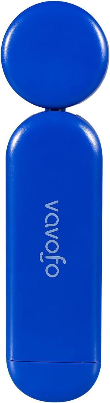 VAVOFO USB Rechargeable Book Light, Blue Light Blocking, Amber Light Clip On Bookmark Shaped Reading Light, Eye Care 6 LEDs Book Light for Bookworms Reading in Bed with 9 Lighting Modes (Royal Blue)