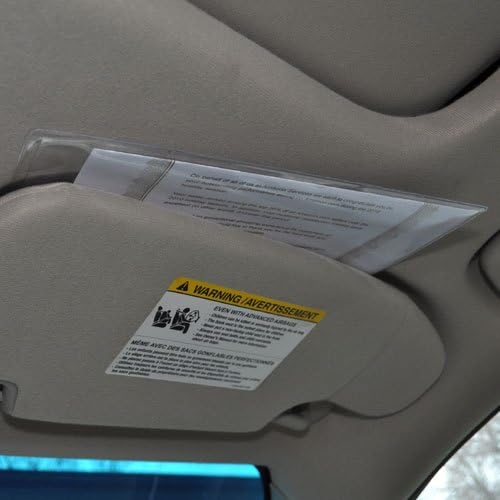 StoreSMART® - Clear Plastic Brochure/Policy/Ticket Holders - 10 Pack - RR9124-10