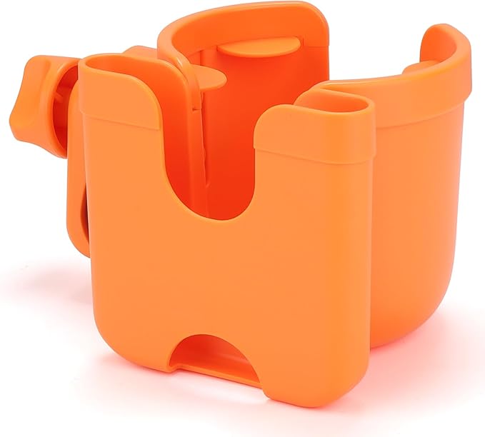 Accmor Stroller Cup Holder with Phone Holder, Bike Cup Holder, Universal Cup Holder for Uppababy Nuna Doona Strollers, 2-in-1 Cup Holder for Walker, Wheelchair, Scooter