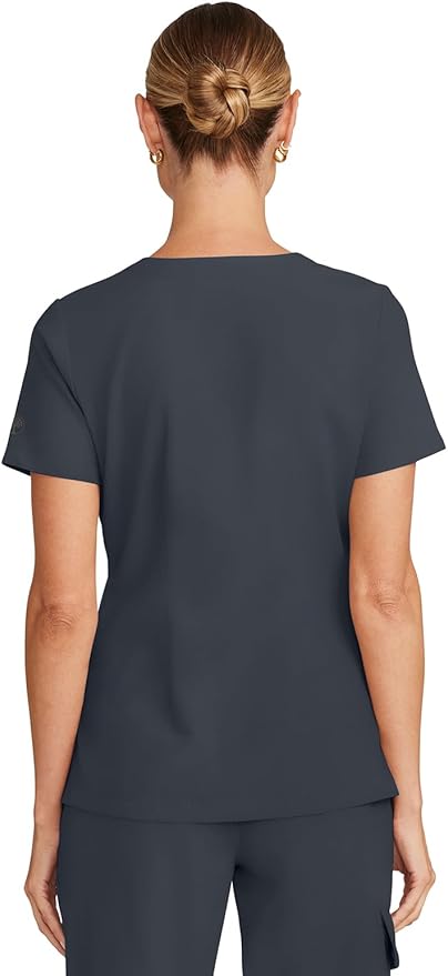 Healing Hands Women's Tops V-Neck Scrub Top Tuck-in with Welt Chest Pocket HH755
