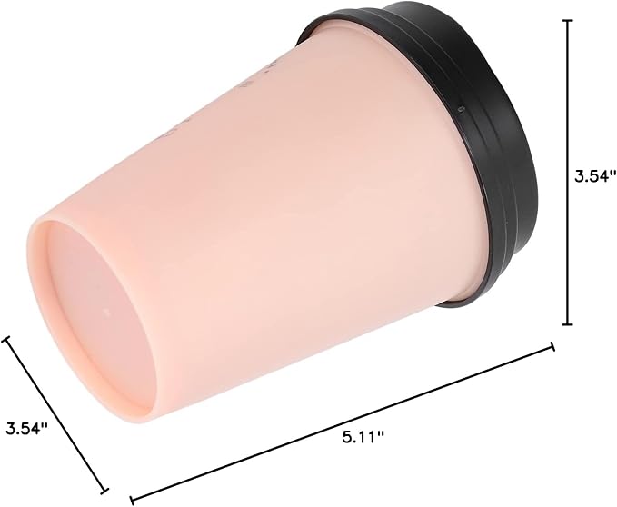 Portable Mini Humidifier, 300ml Car Humidifier Coffee Cup Low Noise Auto Off Lightweight Space Saving Travel Small USB Desk Humidifier for Car Bedroom and Office (Pink)