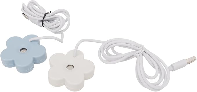 USB Small Flower Humidifier, Creative Cute Simple Mini Humidifier Portable Air humidifier for Home Bedroom Office Desk