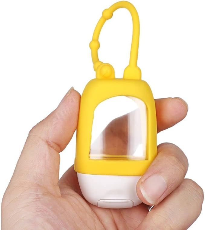 HomeSoGood 5PCS Portable Refillable Travel Bottles, Empty Container with Clip Silicone, 30ml Empty Squeeze Bottle Containers