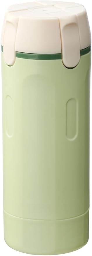 4-in-1 Travel Bottles for Toiletries, Portable Leakproof Pump Dispenser with Foldable Locking Pump, TSA Compliant Refillable Travel Containers for Shampoo, Conditioner, Lotion & Skincare(Key Lime)