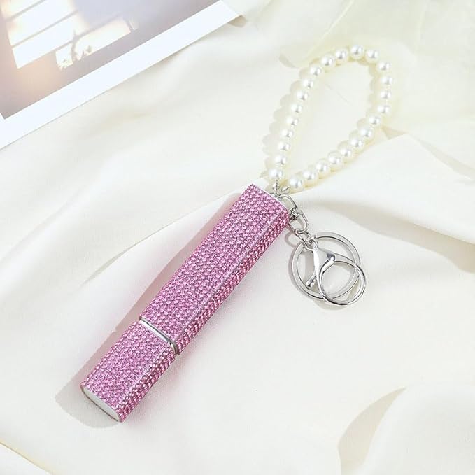 3 Pack Rhinestone Perfume Spray Bottle Crystal Travel Refillable Perfume Atomizer Bottle Portable Mini Perfume Spray Dispensers for Women 5 ML or 10 ML (3 Color B, 10 ML)