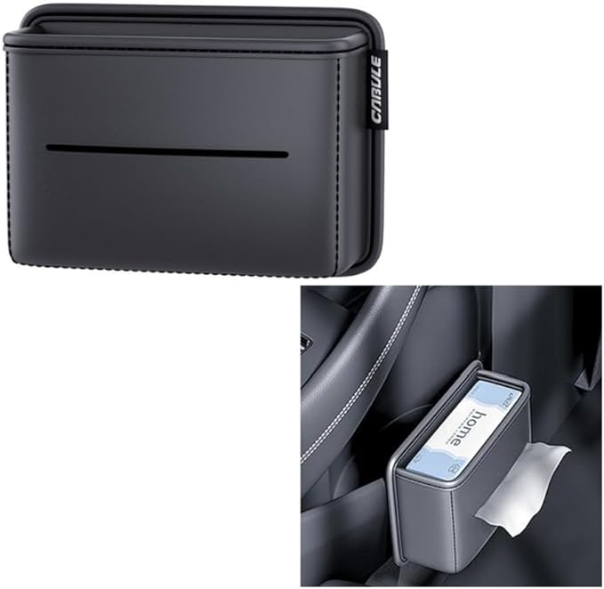 Cup& Tissue Holder for Car,Backseat Car Tissue Organizer,Car Seat Back Door Cup Holder Auto,Clip on Car Cup Holder Hand Sanitizer